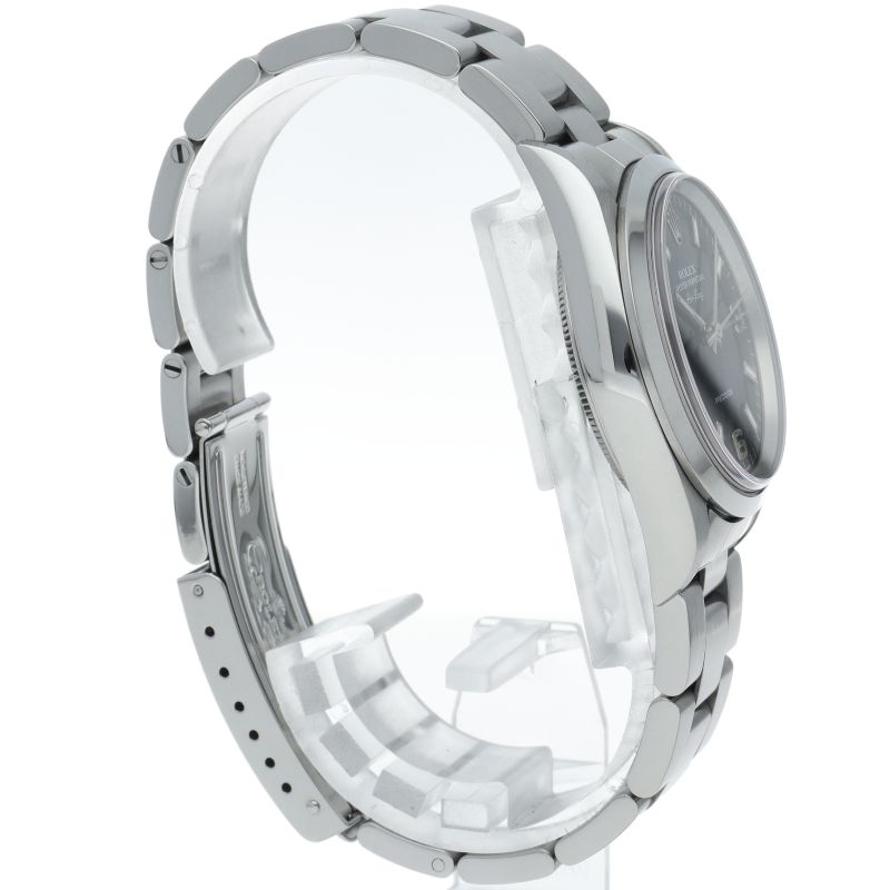 Rolex Air King SS Watch Blue Polished — view 4