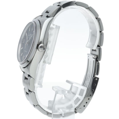 Rolex Air King SS Watch Blue Polished — view 3