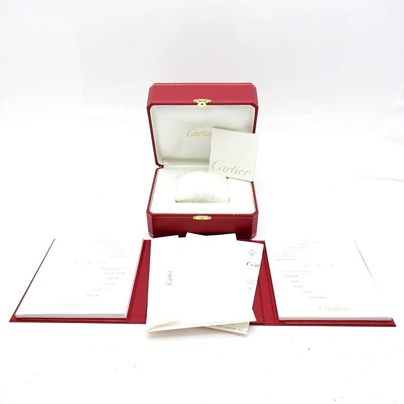 Cartier Tank American SM Watch Box Repair Book 18k Yellow Gold White Polished — view 6