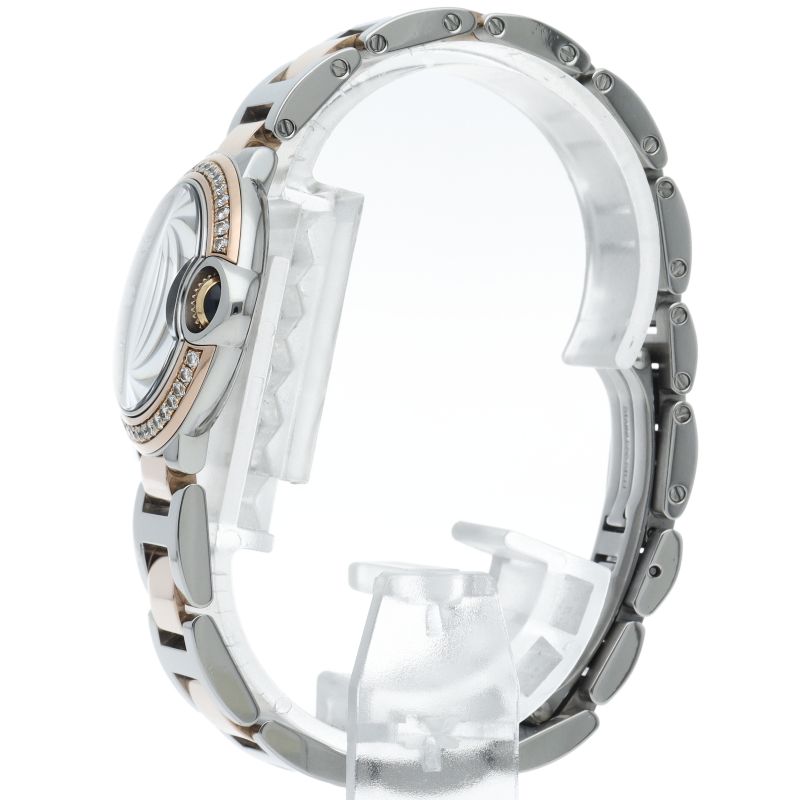 Cartier Ballon Blue de Watch 28 mm Combination Diamond Bezel — view 3