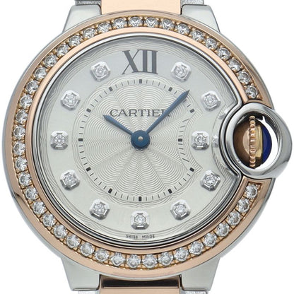 Cartier Ballon Blue de Watch 28 mm Combination Diamond Bezel