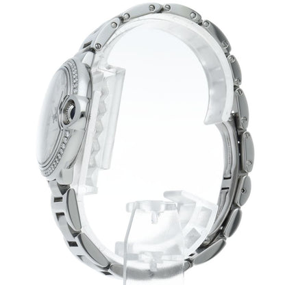 Cartier Ballon Blue de Watch 33 mm Diamond Bezel Box SS — view 3