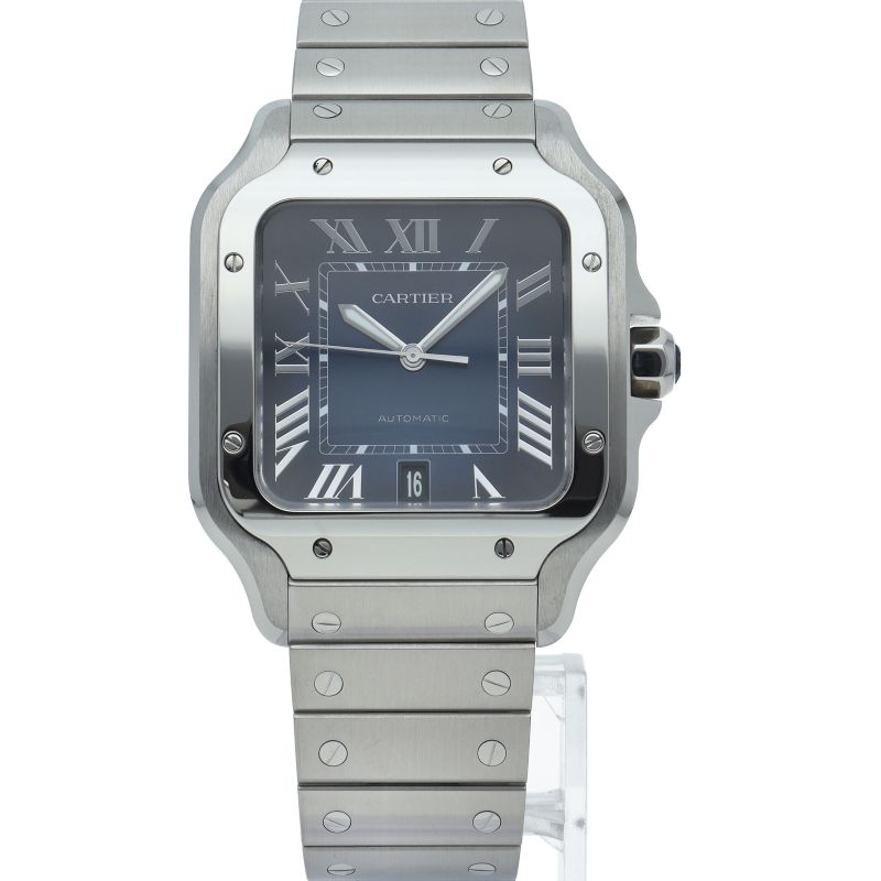 Cartier Santos de Cartier Watch LM SS Blue Polished — view 2