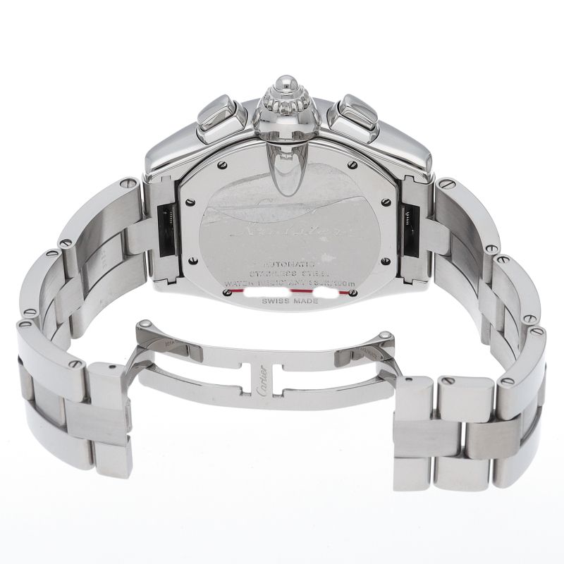 Cartier Roadster XL Chronograph Watch SS Black Polished — view 5