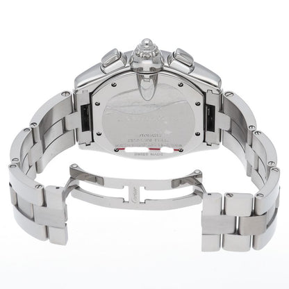 Cartier Roadster XL Chronograph Watch SS Black Polished — view 5