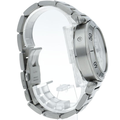 Cartier Pasha Timer Chronograph Watch SS White Polished — view 4