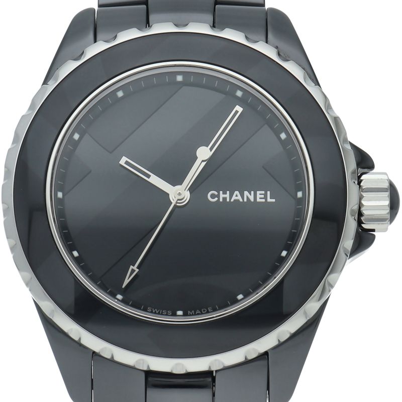 Chanel Untitled Watch 38 mm Auto Depth Lock World Limited Pieces Box Ceramic