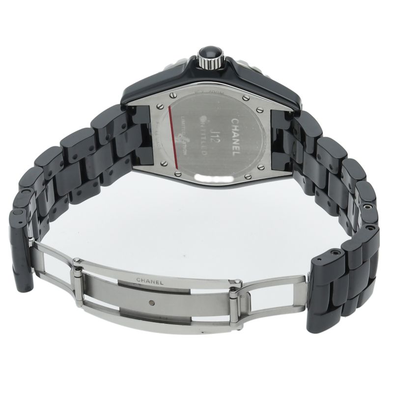 Chanel Untitled Watch 38 mm Auto Depth Lock World Limited Pieces Box Ceramic — view 5