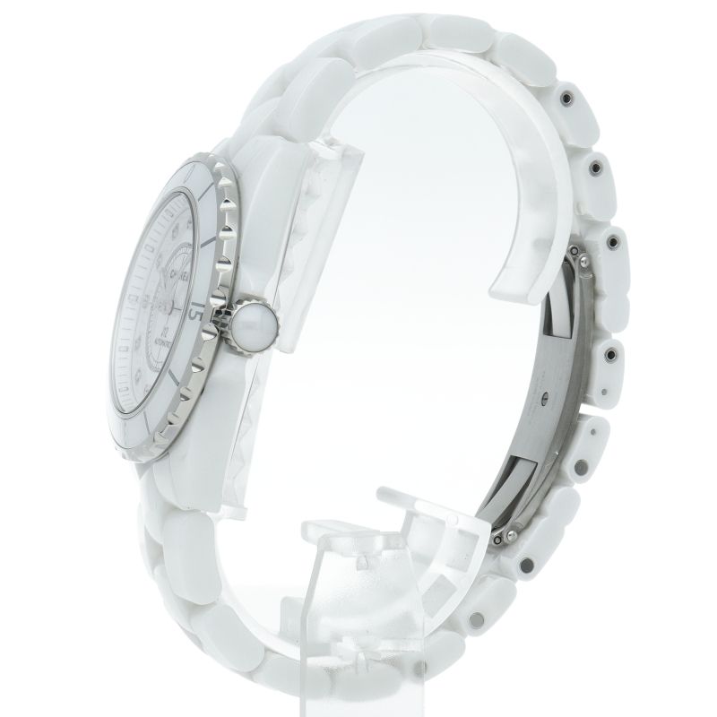 Chanel Watch 38 mm Diamond Auto Depth Box Ceramic White Polished — view 3