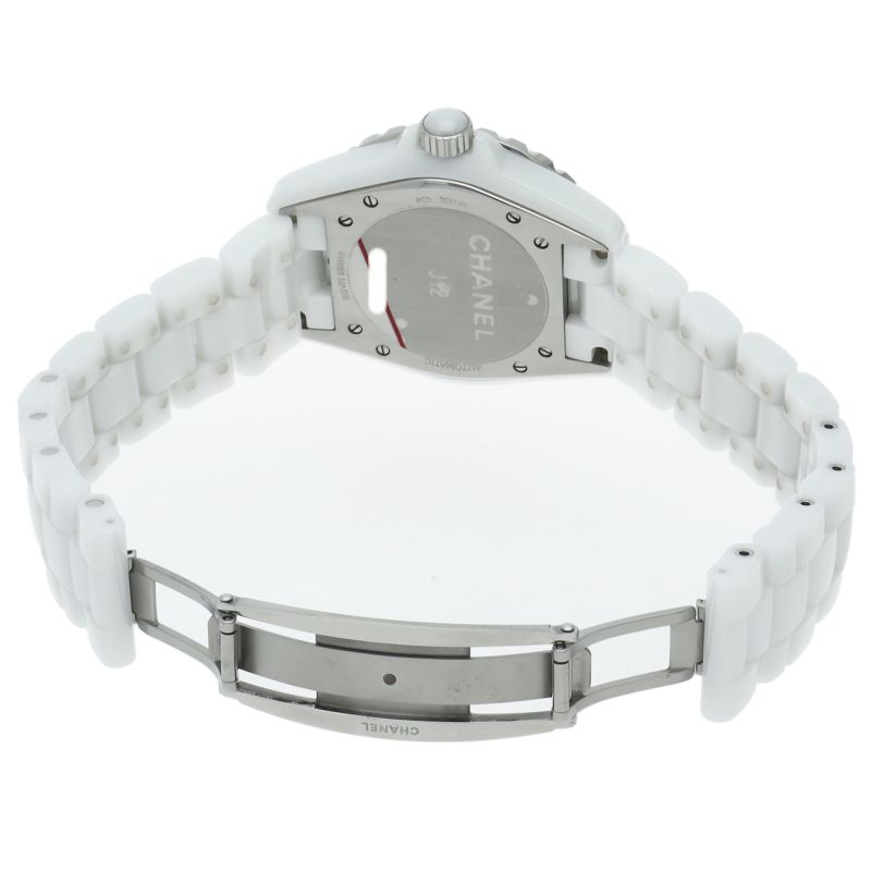 Chanel Watch 38 mm Diamond Auto Depth Box Ceramic White Polished — view 5