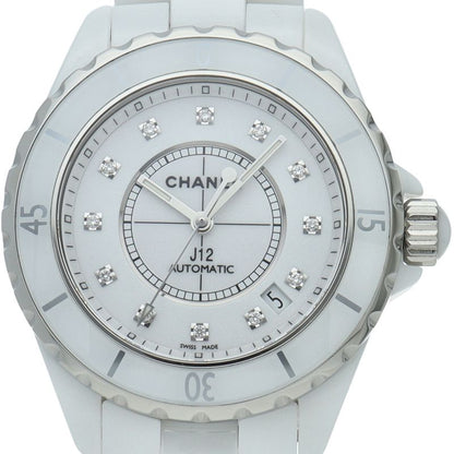 Chanel Watch 38 mm Diamond Auto Depth Box Ceramic White Polished