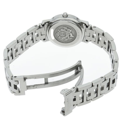 Hermes Cles Watch Shell Box SS White Polished — view 5