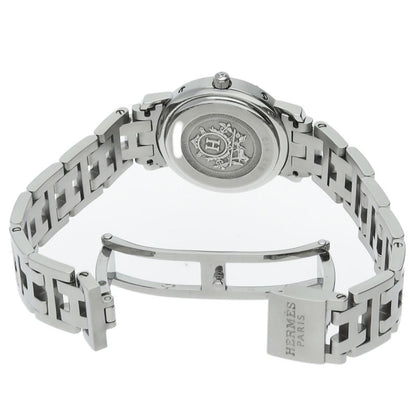 Hermes Cles Watch Shell Box SS White Polished — view 5