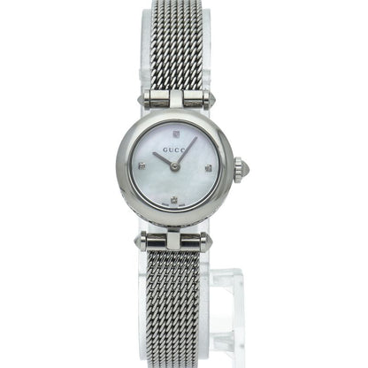 Gucci Diamantissima Watch Diamond Shell 141.5 Box SS White Specification — view 2