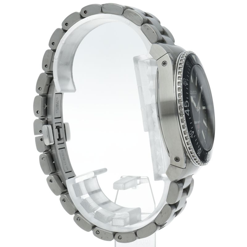 Gucci Dive Watch 136.3 Box SS Black Polished — view 4