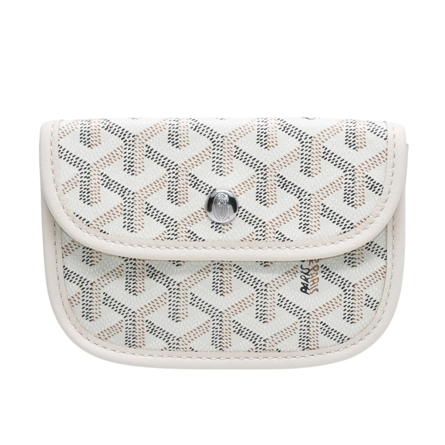 Goyard Anjou Handbag Pouch Ivory White Din Canvas