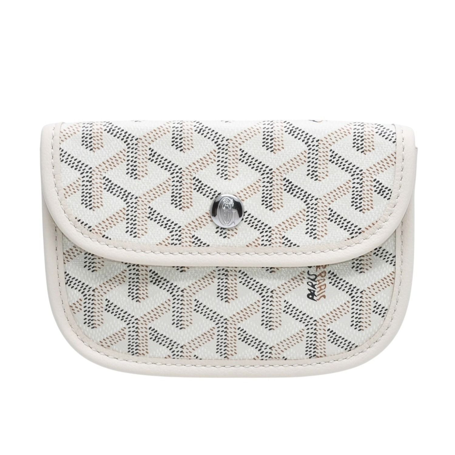 Goyard Anjou Handbag Pouch Ivory White Din Canvas