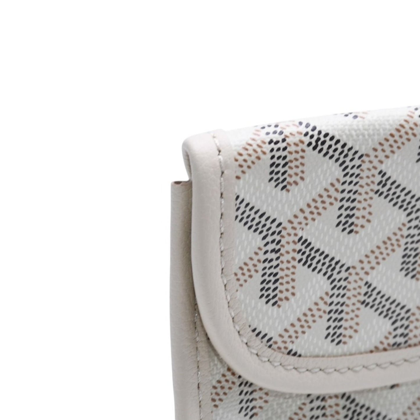 Goyard Anjou Handbag Pouch Ivory White Din Canvas — view 7