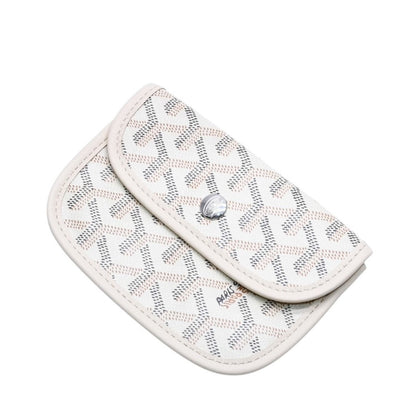 Goyard Anjou Handbag Pouch Ivory White Din Canvas — view 3