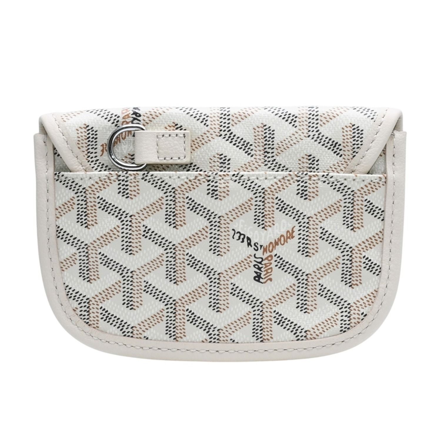 Goyard Anjou Handbag Pouch Ivory White Din Canvas — view 2