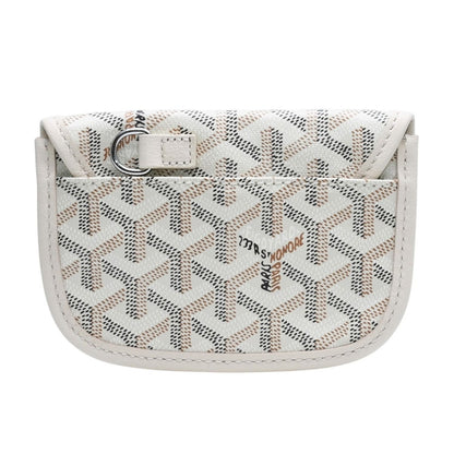 Goyard Anjou Handbag Pouch Ivory White Din Canvas — view 2