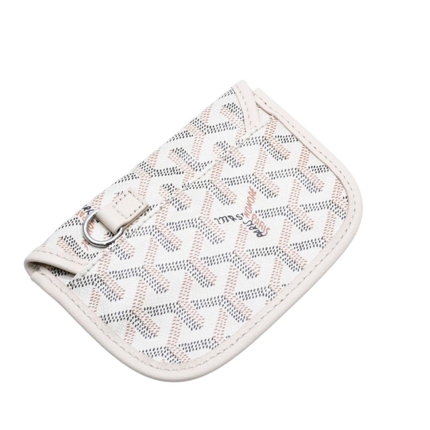 Goyard Anjou Handbag Pouch Ivory White Din Canvas — view 5
