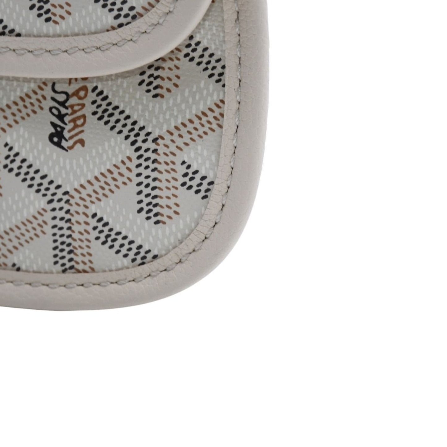Goyard Anjou Handbag Pouch Ivory White Din Canvas — view 6