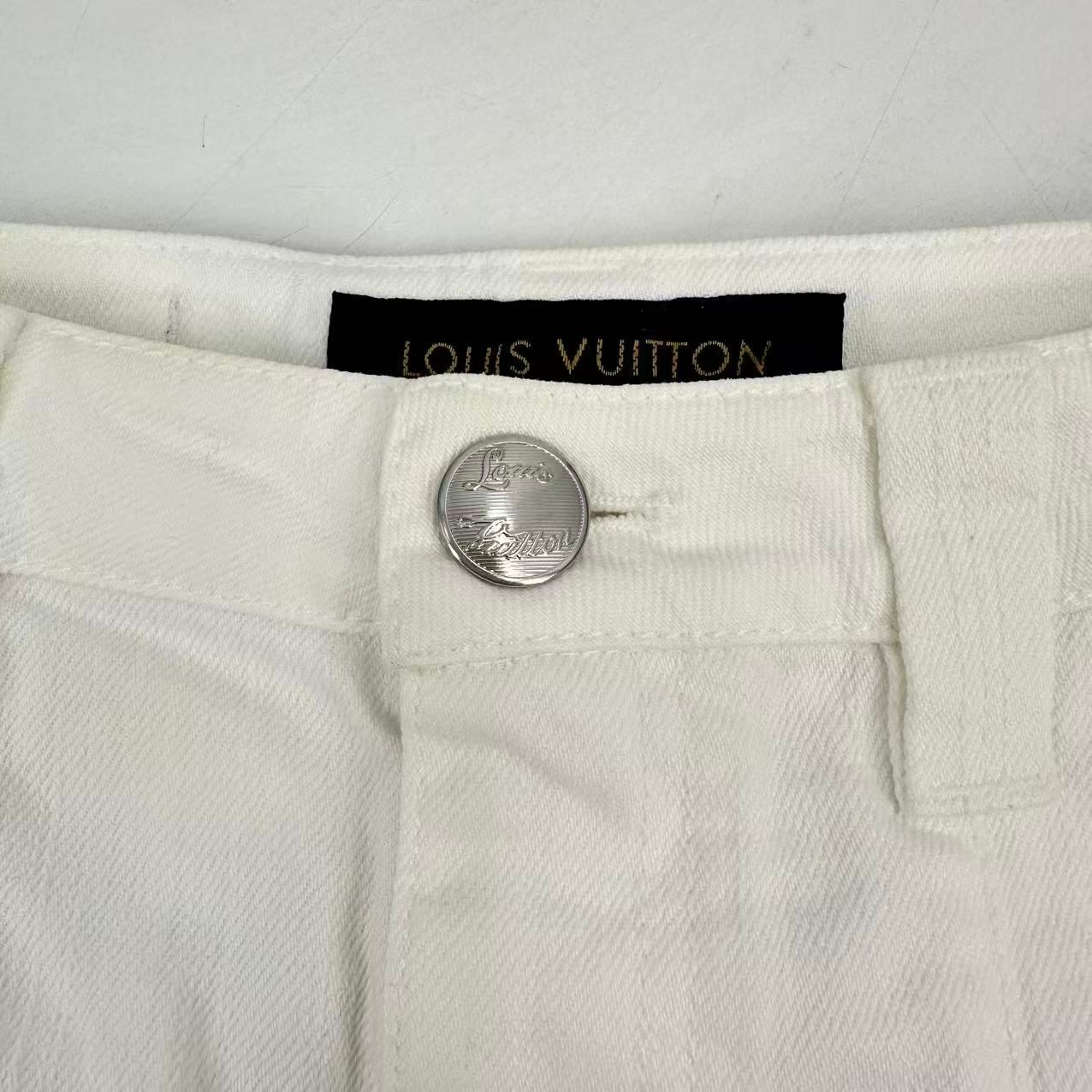 Louis Vuitton Denim Skirt White 36 — view 5