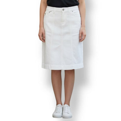 Louis Vuitton Denim Skirt White 36