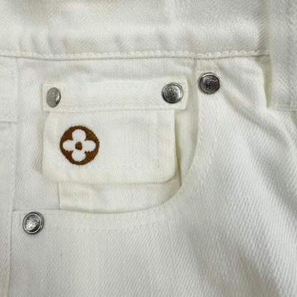 Louis Vuitton Denim Skirt White 36 — view 9