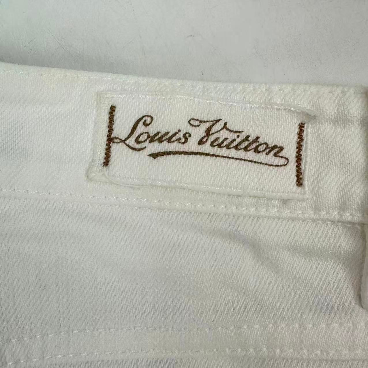 Louis Vuitton Denim Skirt White 36 — view 4