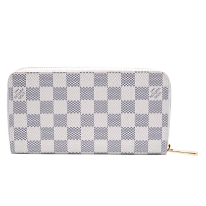 Louis Vuitton Damier Azur Zippy Wallet Ivory Black Round — view 2