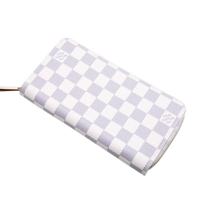 Louis Vuitton Damier Azur Zippy Wallet Ivory Black Round — view 3