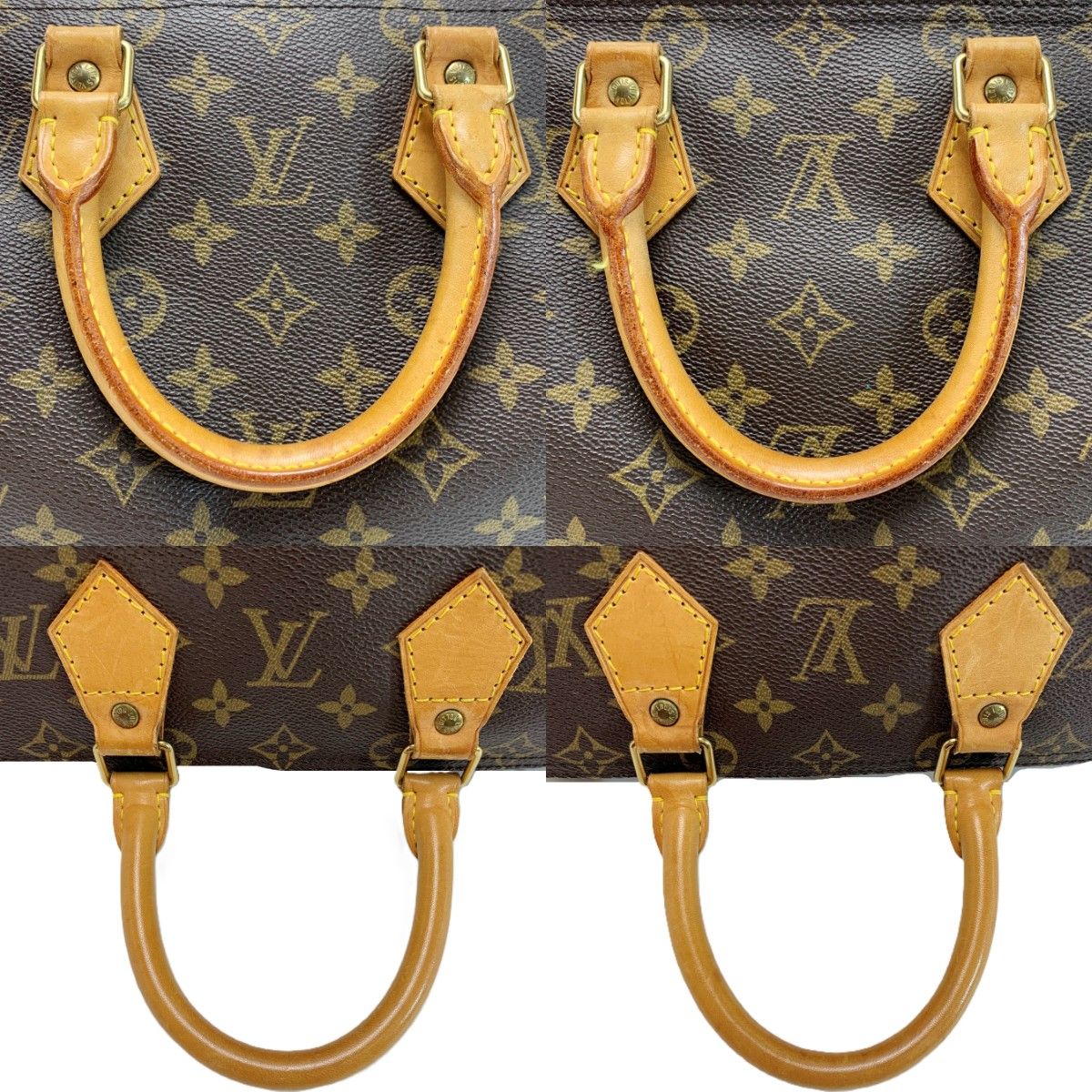 Louis Vuitton Monogram Speedy 25 Brown Mini Boston — view 8