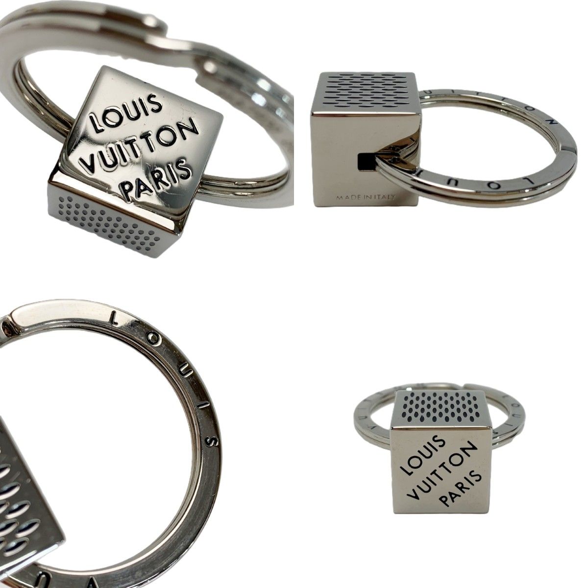 Louis Vuitton Damier Cube Ring Key Holder Charm — view 4