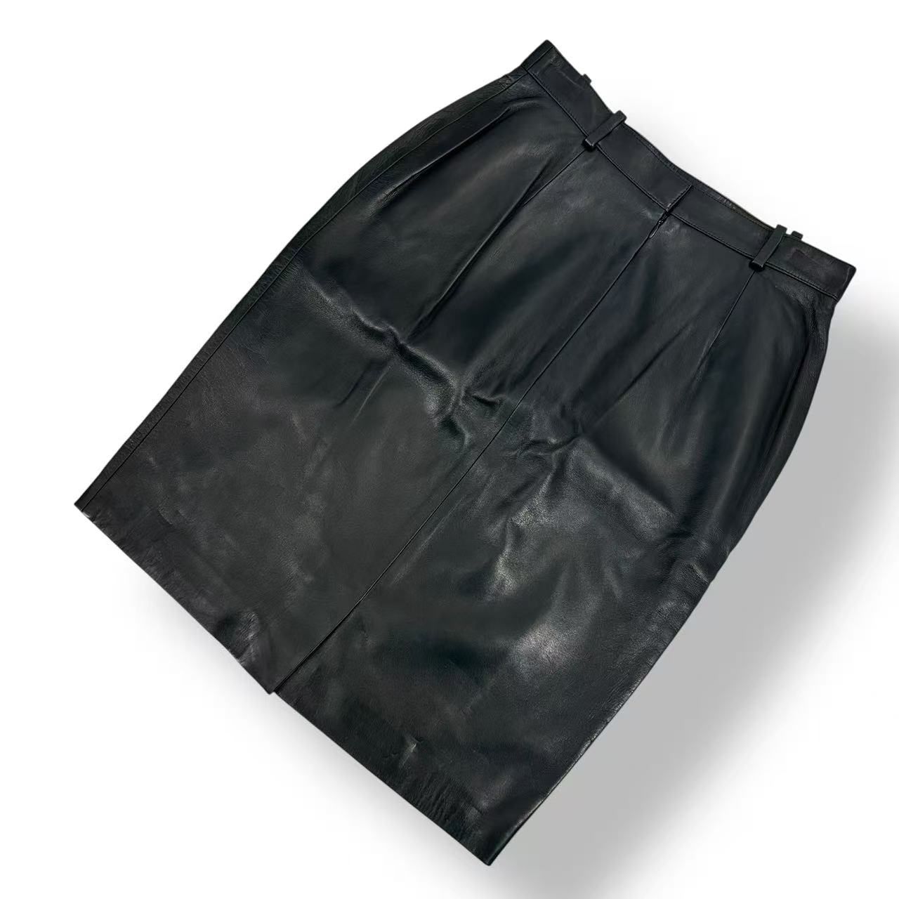 Celine Leather Skirt Black 40 — view 3