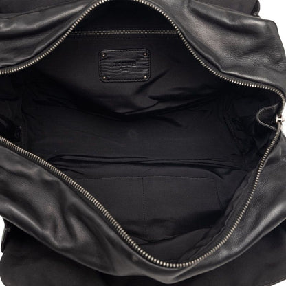 Loewe Lola Chain Shoulder Bag Black Khaki Leather — view 4