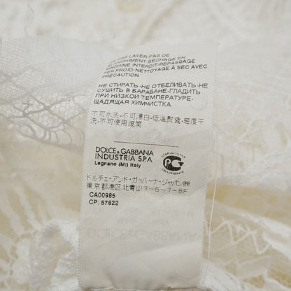 Dolce & Gabbana Blouse 38 Lace Long Sleeve Shirt — view 7