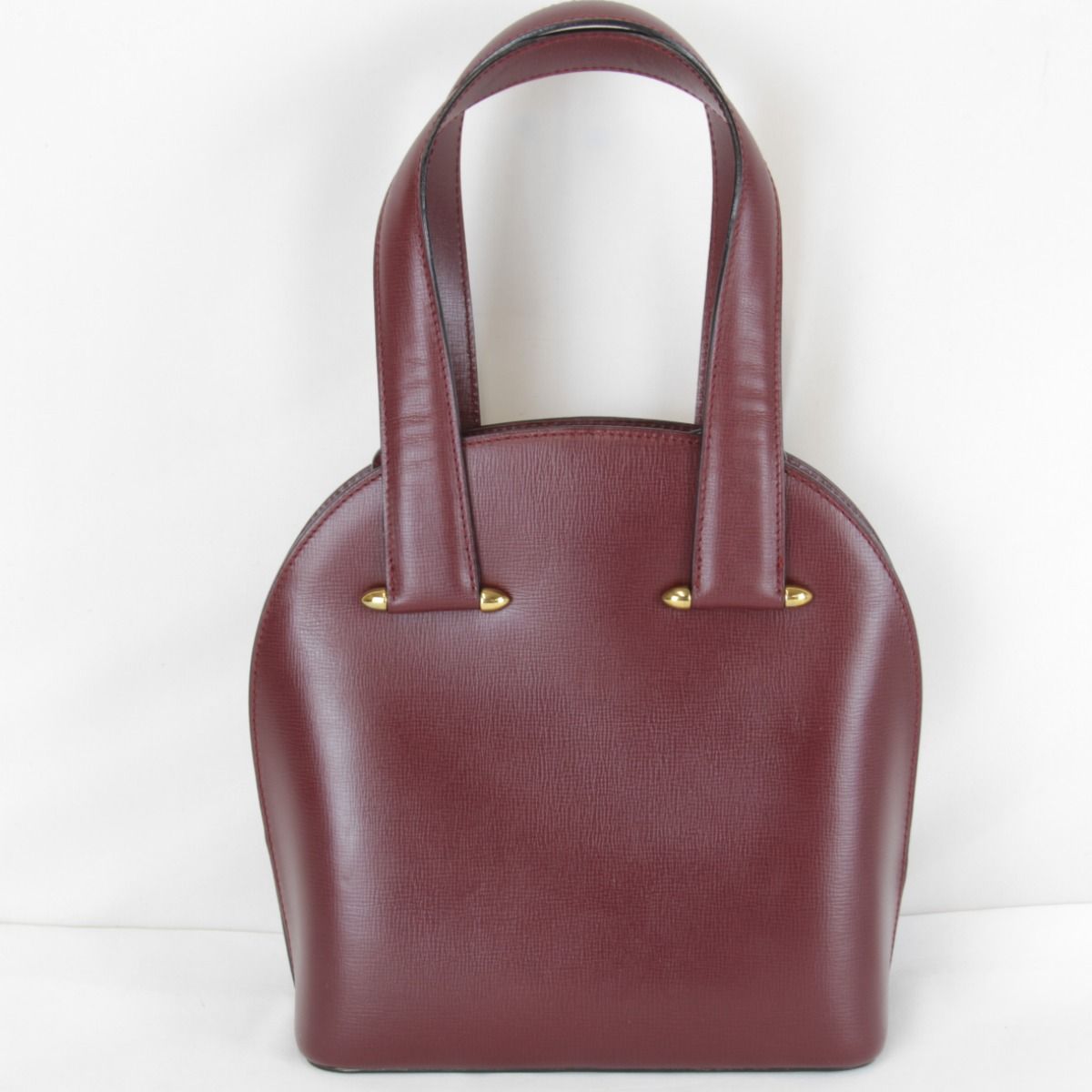 Cartier Must Line Mini Card Handbag Leather Wine — view 2