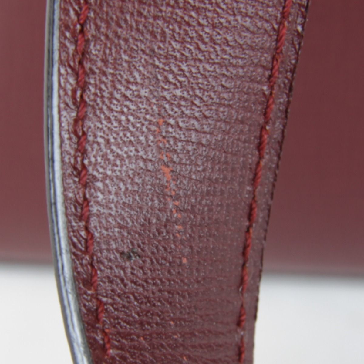 Cartier Must Line Mini Card Handbag Leather Wine — view 7