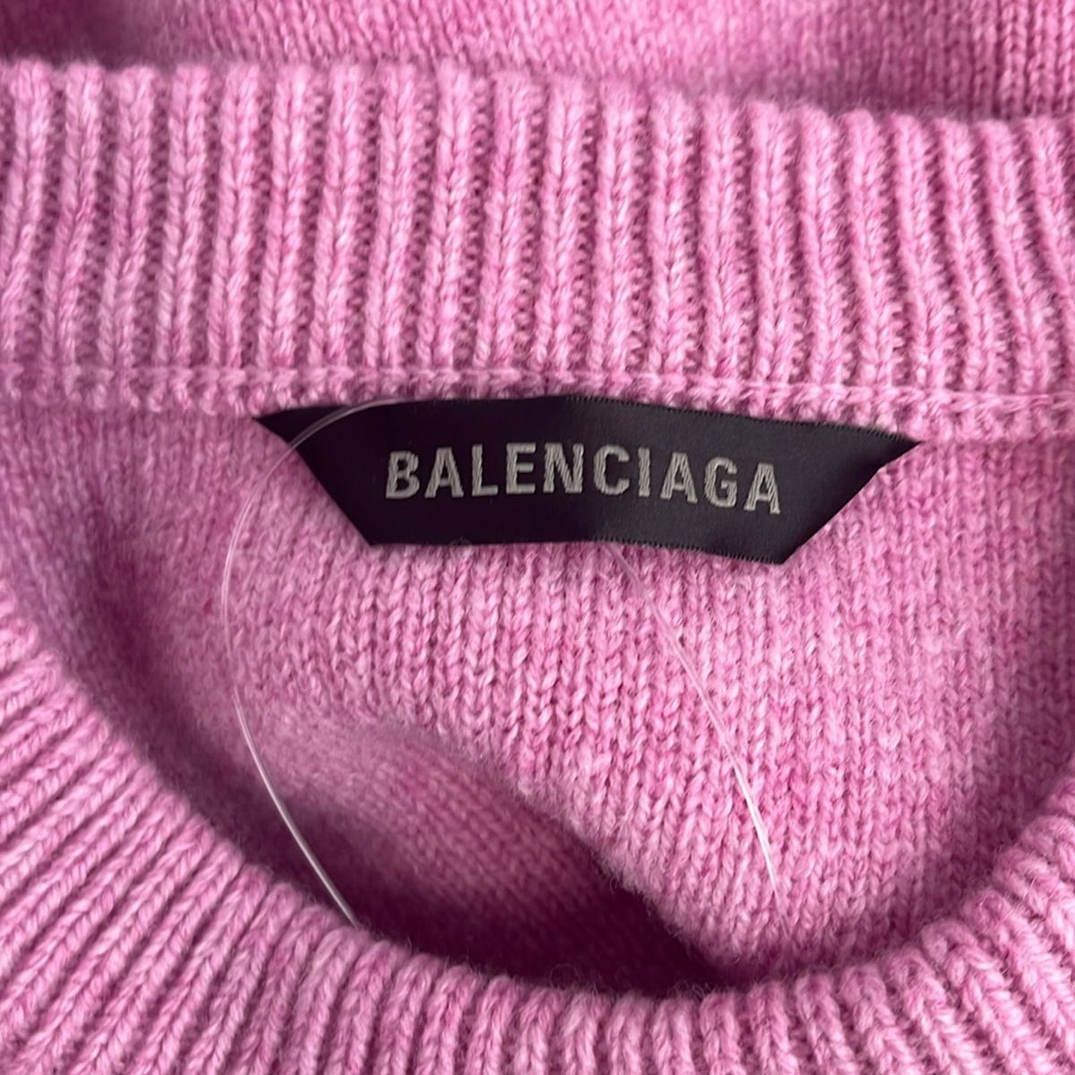 Balenciaga Long Sleeve Sweater L Pink — view 3