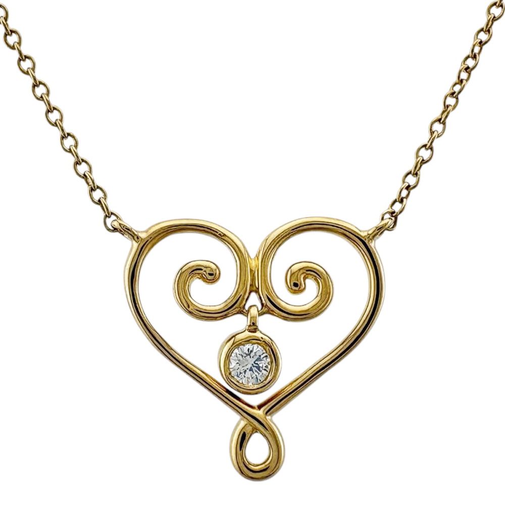 Tiffany & Co Venice Goldoni Necklace 18k Gold Diamond