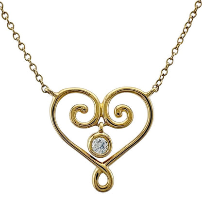 Tiffany & Co Venice Goldoni Necklace 18k Gold Diamond