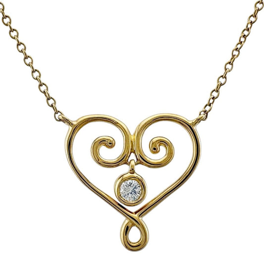 Tiffany & Co Venice Goldoni Necklace 18k Gold Diamond