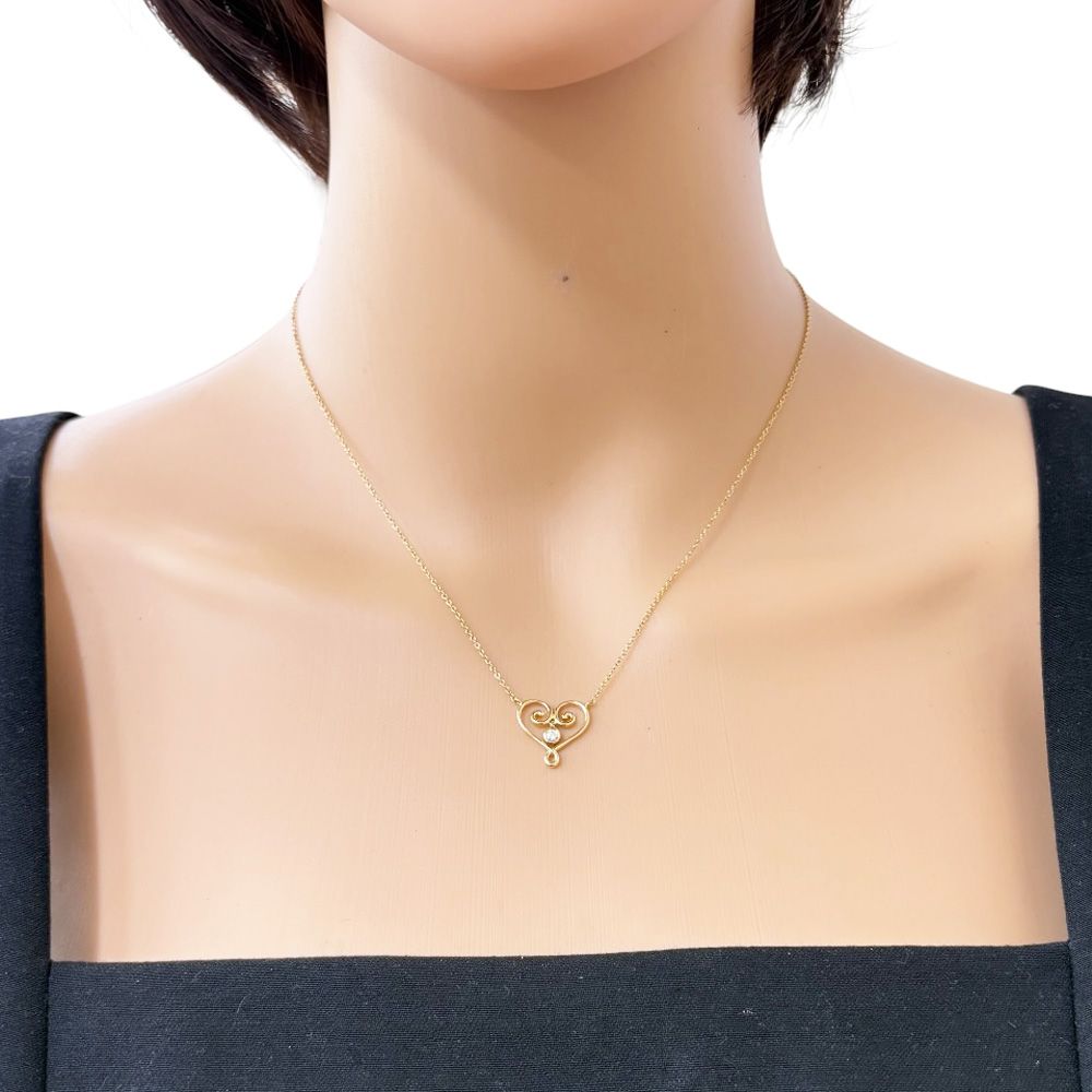 Tiffany & Co Venice Goldoni Necklace 18k Gold Diamond — view 2