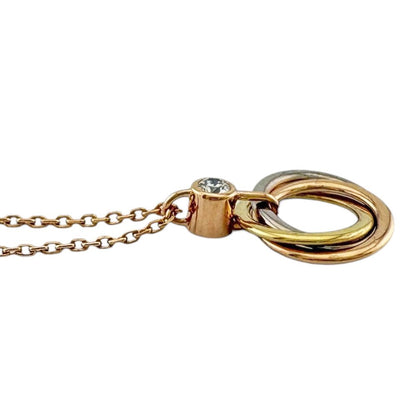 Cartier Baby Trinity Necklace 18k Gold Diamond — view 4