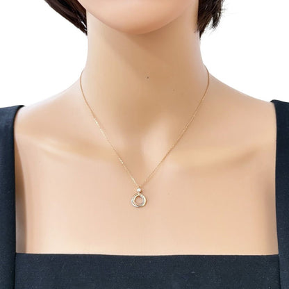 Cartier Baby Trinity Necklace 18k Gold Diamond — view 2