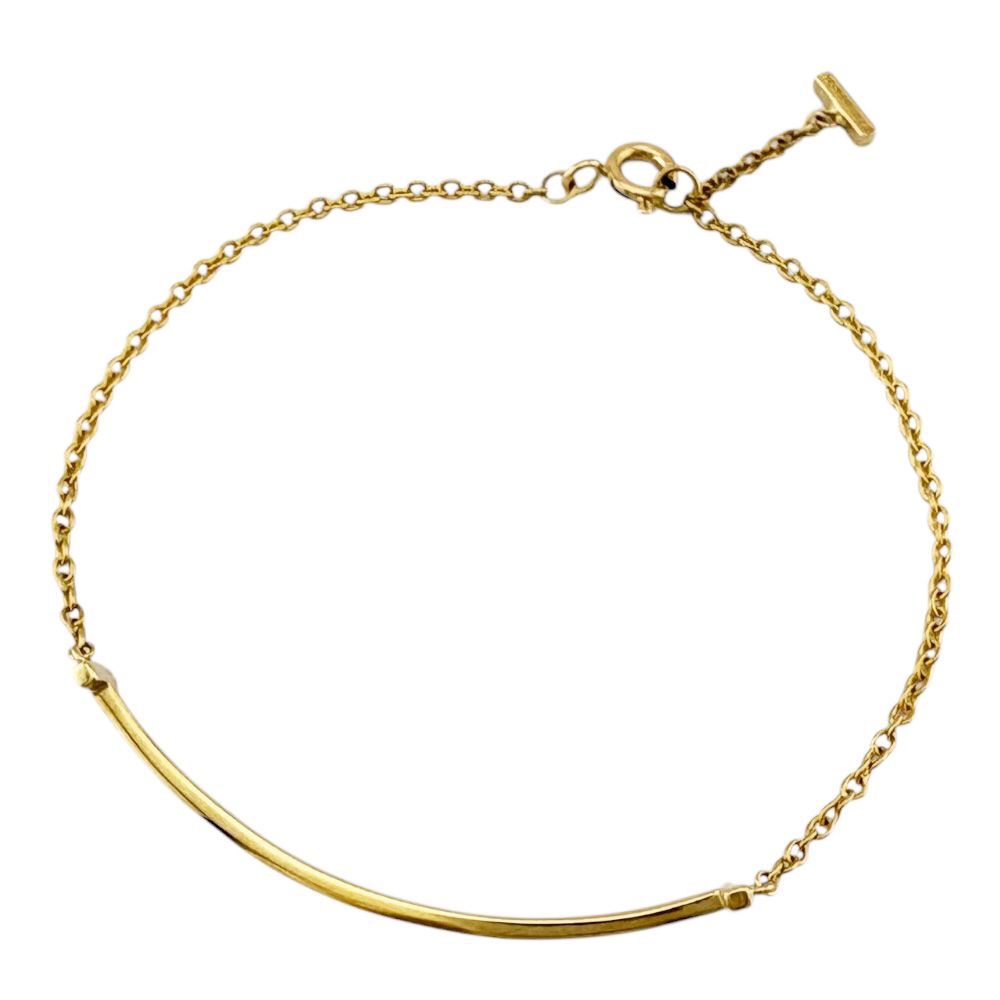 Tiffany & Co T Smile Bracelet 18k Gold — view 3