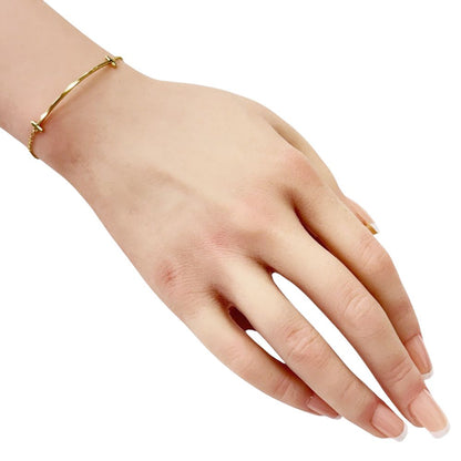 Tiffany & Co T Smile Bracelet 18k Gold — view 2