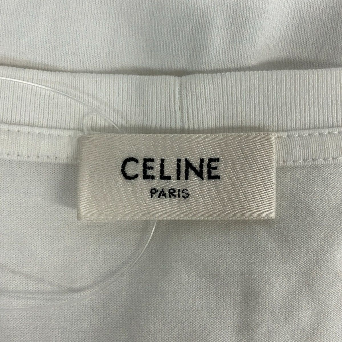 Celine Short Sleeve T-Shirt S White Crew — view 3